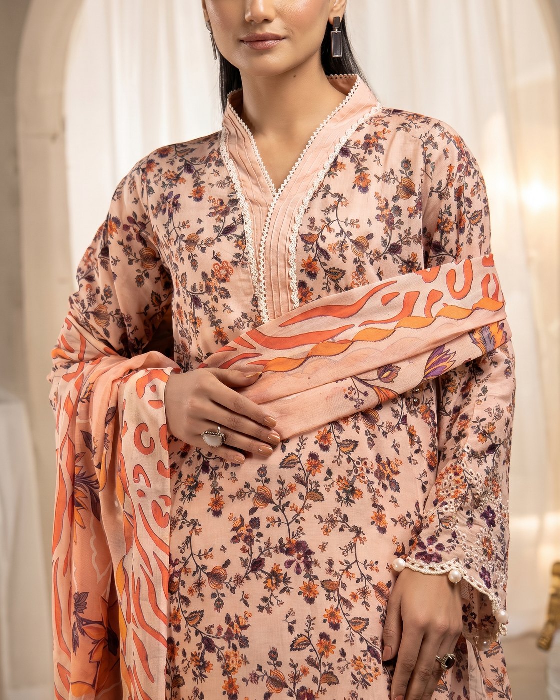 Nureh Rang Nagar RN-207 · 3 Piece Unstitched Lawn