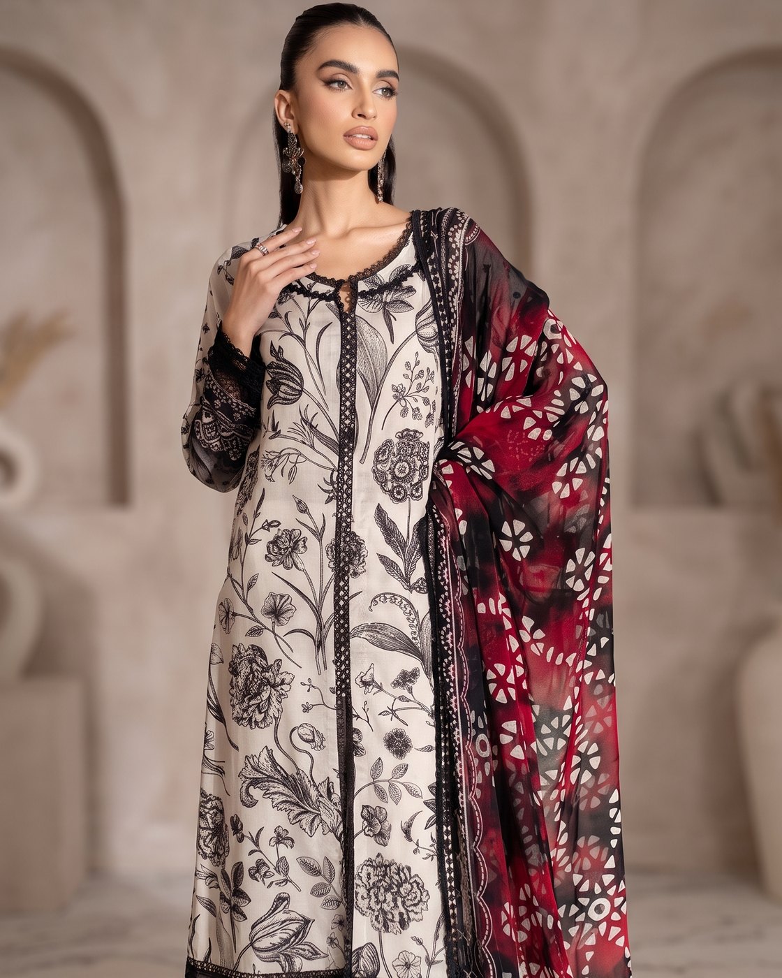 Nureh Signature Prints SP-144 · 3 Piece Unstitched Lawn