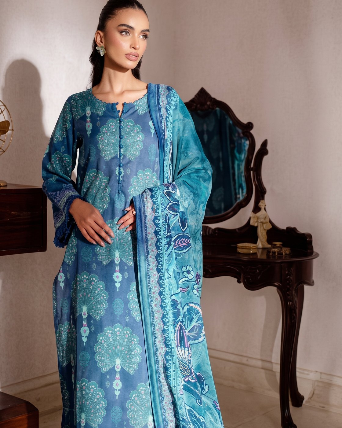 Nureh Signature Prints SP-145 · 3 Piece Unstitched Lawn