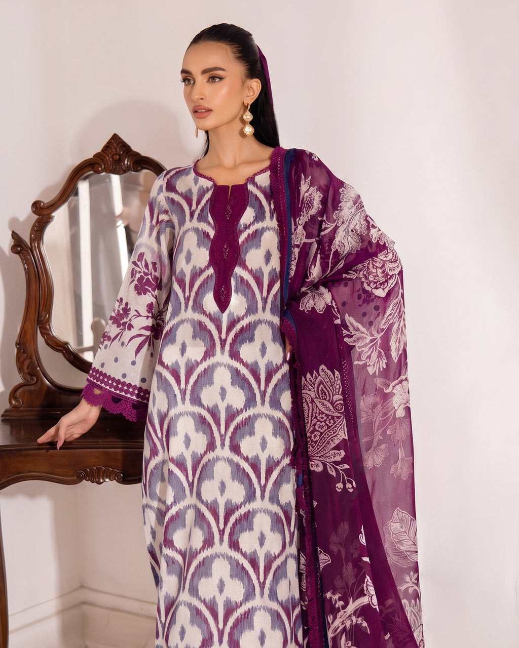 Nureh Signature Prints SP-147 · 3 Piece Unstitched Lawn